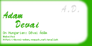 adam devai business card