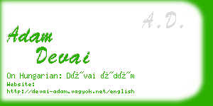 adam devai business card